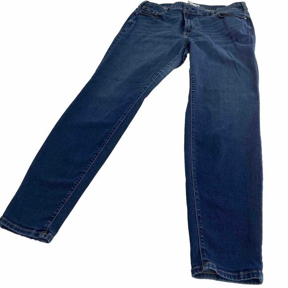 LANE BRYANT Women’s Mid Rise‎ Wide Leg Jeans Size 22 XL  Blue Stretch Comfort - Picture 1 of 15